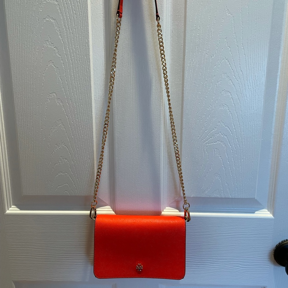 Tory Burch Red Leather Crossbody